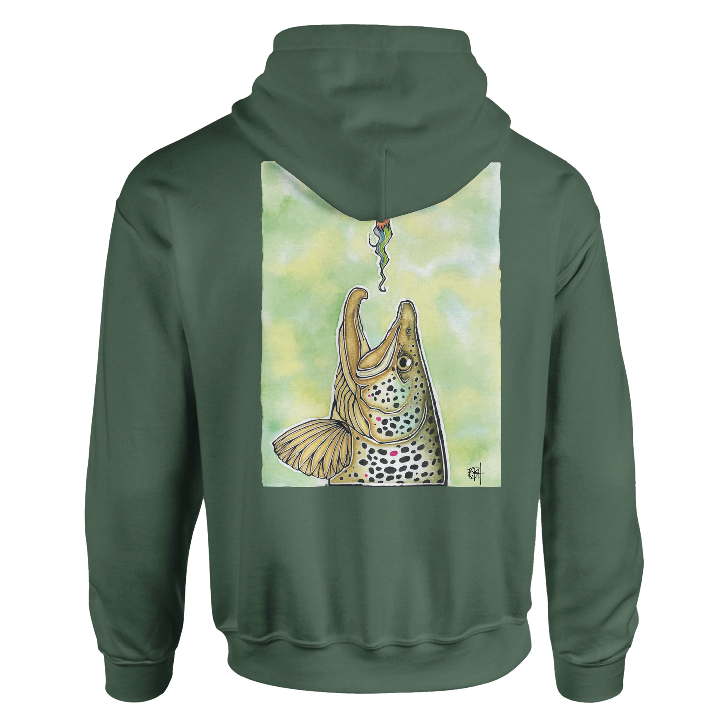 TroutFly Hoodie. I Don´t Chase Trout. I Invite Them.