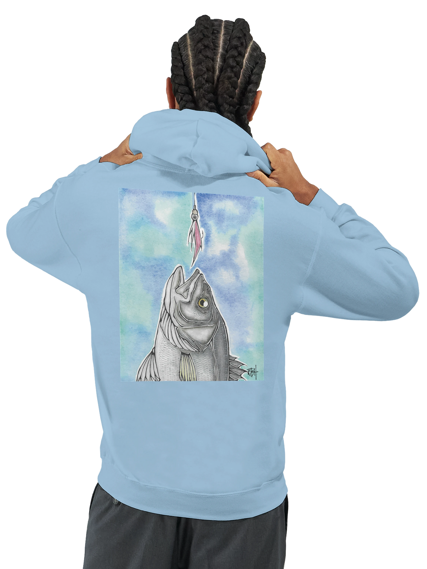SeabassFly Hoodie. Rip Through Salt. Bend Through Chaos.