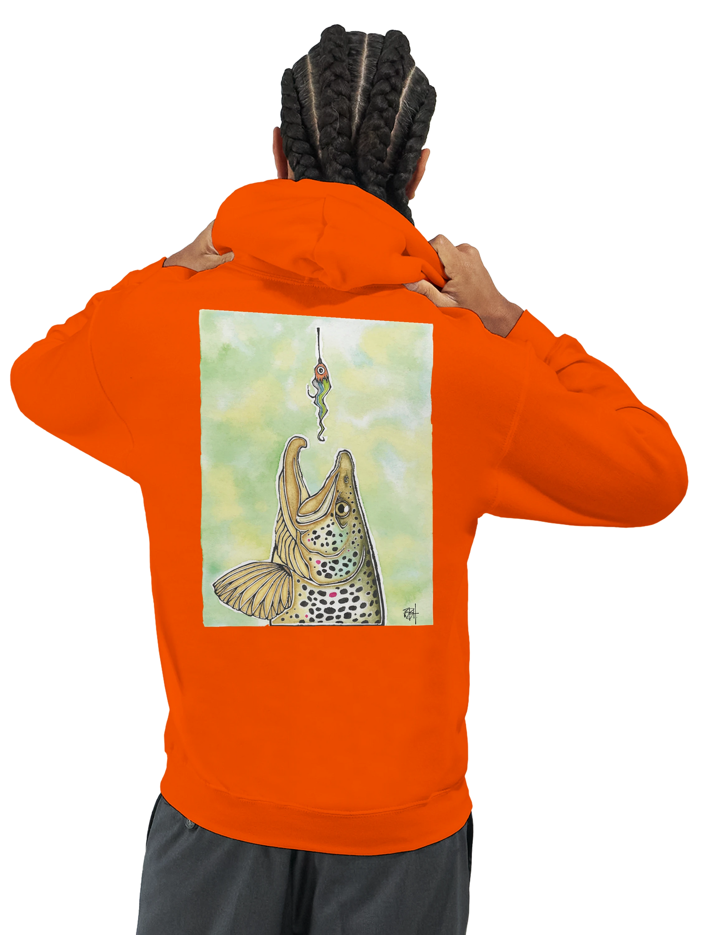 TroutFly Hoodie. I Don´t Chase Trout. I Invite Them.