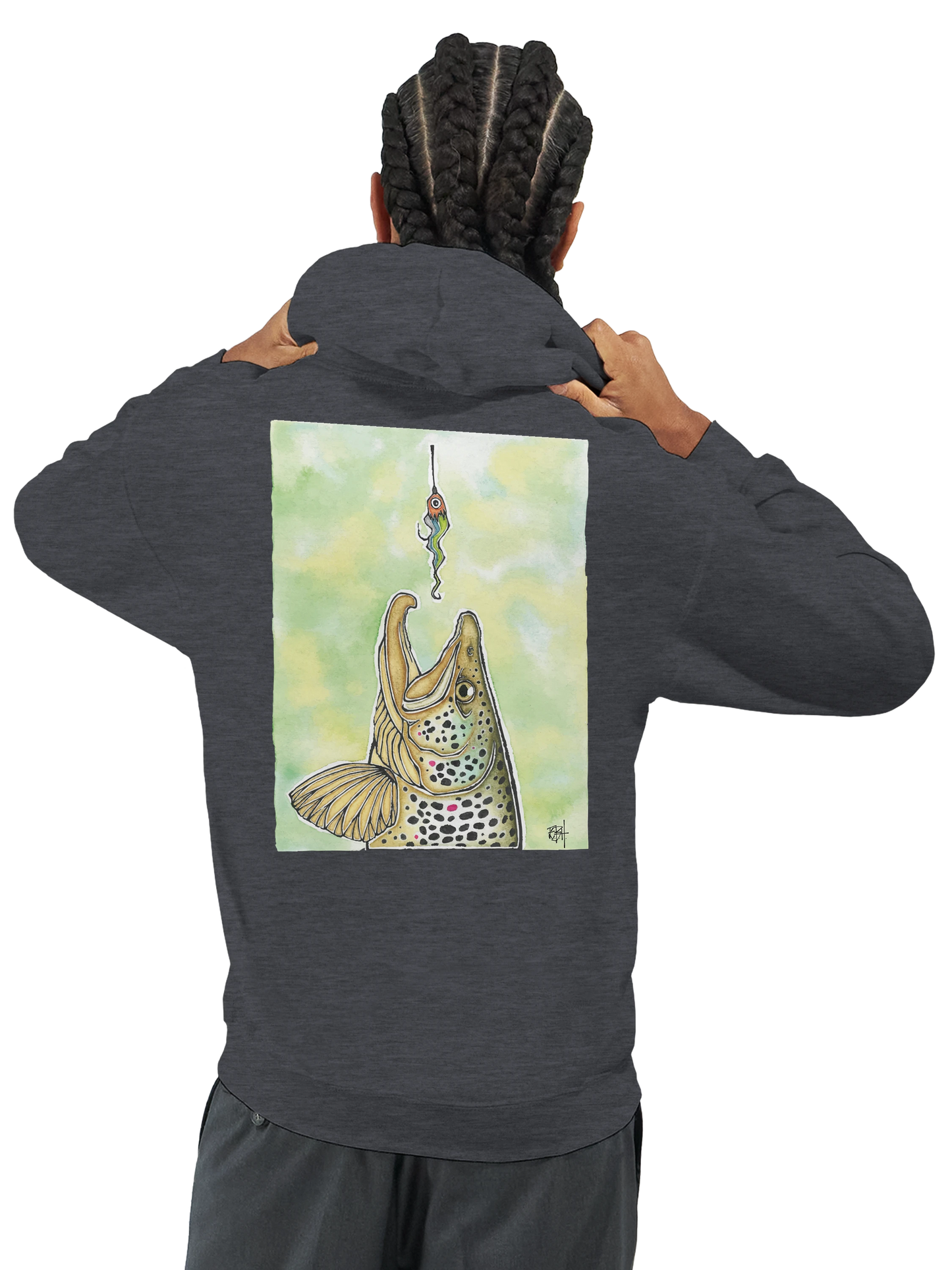 TroutFly Hoodie. I Don´t Chase Trout. I Invite Them.