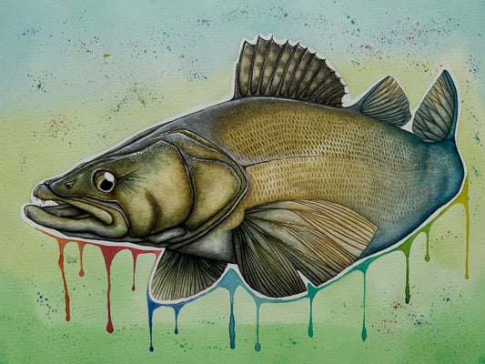 ZanderDrip Original Painting. 40X50cm.